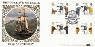 1982 Benham Bls1 Charles Darwin - Voyage Of Hms Beagle,  Plymouth Spmk Fdc.
