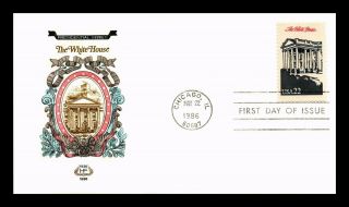 Us Cover White House Presidential Series Fdc House Of Farnum Cachet