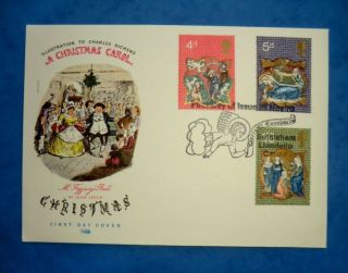 1970 Charles Dickens A Christmas Carol Philart First Day Cover
