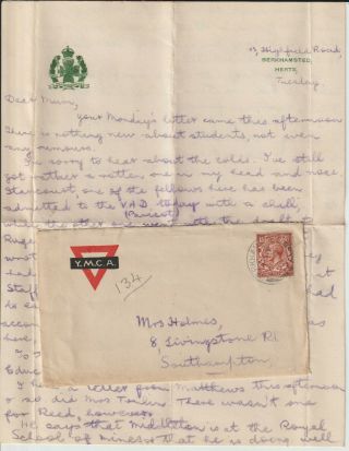 Berkhamsted,  Herts - 1919 Gv Cover,  Letter