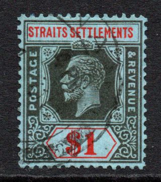 Straits Settlements 1 Dollar Stamp C1912 - 23 (1)