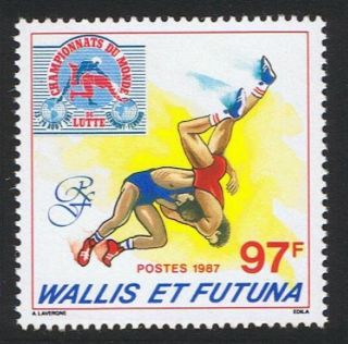 Wallis & Futuna,  Sc 353,  1987 World Wrestling Championships Issue,  Mnh.