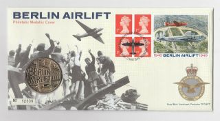 Gb Qeii Royal Mail / Pnc Coin Cover 1999 Berlin Airlift Medal