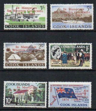 Cook Islands 1966 Set Of 6 Mounted With Gum Good Looking & Collectable