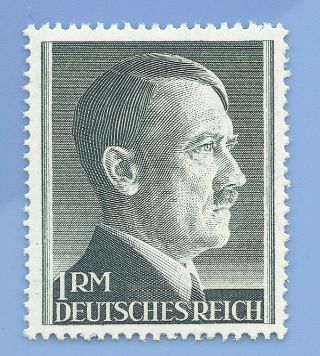 Nazi Germany Third Reich 1941 Adolf Hitler 1rm Stamp Mnh Ww2 Era
