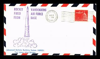 Us Cover Rocket Fired From Vandenberg Air Force Base Abres Test 1966