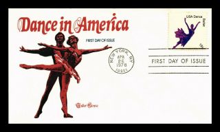 Us Cover Ballet Dance In America Fdc Tudor House Cachet