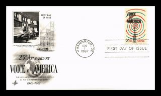 Dr Jim Stamps Us Voice Of America Scott 1329 First Day Cover Washington Dc