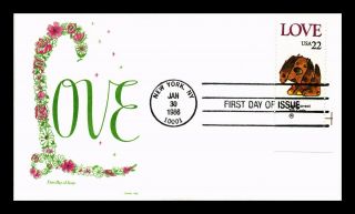 Us Cover Love Puppy Dog Fdc Gamm Cachet