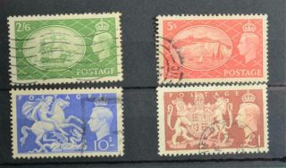 Gb Stamps George V1 High Value Set Of 4 (b66)