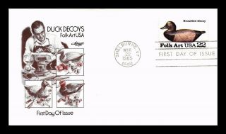 Dr Jim Stamps Us Broadbill Duck Decoy Folk Art First Day Cover Art Master