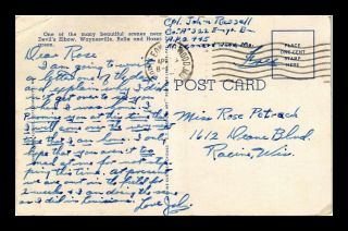 Dr Jim Stamps Us Frank Apo 445 Big Piney Bridge Devils Elbow Postcard