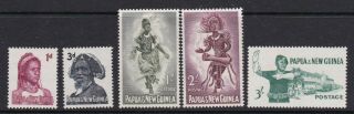 Papua Guinea 1961 Definitive Set Never Hinged