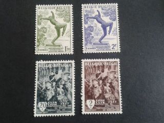Belgium 1955 Two Sets Of Mm Stamps As Per Pictures