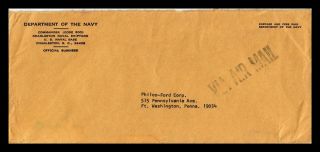 Dr Jim Stamps Us Department Of Navy Official Legal Size Cover Air Mail