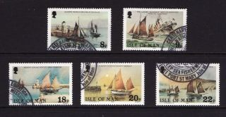 1981 Isle Of Man,  Deep Sea Fishing Boats,  Fine Set Of Stamps,  Sg 190 - 4