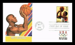 Us Cover Centennial Olympic Games Mens Basketball Fdc Fleetwood Cachet