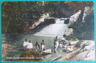 1912 Malaya Penang Western Road Postcard (stamp Removed)