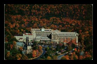 Dr Jim Stamps Us Buck Hill Falls Pennsylvania Aerial View Autumn Postcard 1962