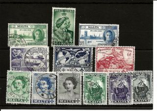 Malta George V Small Group Of 15 Inc 3 Full Sets See 2 Scans