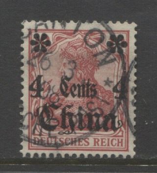1905 German Offices In China 4 Cents Germania With Op Canton