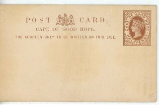 Cape Of Good Hope - - Postal Stationary Post Card Higgins & Gage 3