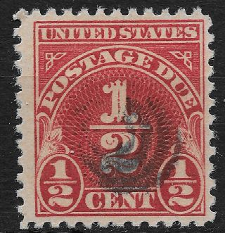 Scott J - 69 Us Stamp Postage Due 1/2 Cent