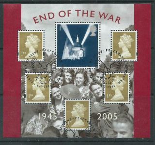 Gb - 2005 - End Of The War - Mini Sheet - Very Fine