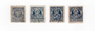 4 Germany " Munich " Local Post Courier 1½ Pfg Privat Stadtpost Stamps