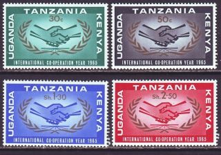 Kenya Uganda Tanganyika K U T 1965 Sc 156 - 159 Mnh Set Icy