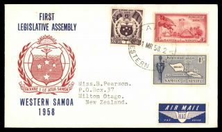 Mayfairstamps Samoa 1958 First Legislative Assembly Cover Wwb78275