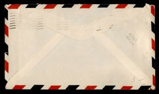 DR WHO 1950 JAMAICA NY AIRMAIL TO GERMANY PREXIE ELECTRIC EYE e71288 2