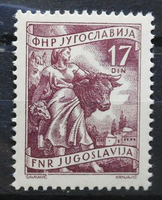 Yugoslavia - Workers 1955 Mi: 760 Mnh B