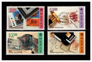 Hong Kong 1992 Stamp Collecting.  Sg: 718 - 721.  Mnh.  244