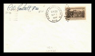 Dr Jim Stamps Us Santa Barbara Los Angeles Highway Post Office Cover 1957