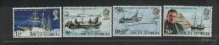 South Georgia Ernest Shackleton Death Anniversay Set Of Stamps P&p