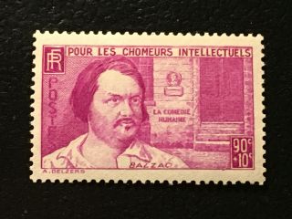 Yt N° 438/sc B88 Neuf/mint 90,  10c Honore De Balzac