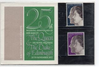 Gb 1972 Royal Silver Wedding Presentation Pack Vgc.  Stamps.  Postage