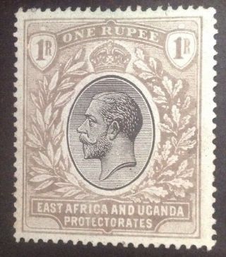 East Africa & Uganda Protectorate 1912 - 21 1 Rupee Grey Green Stamp Hinged