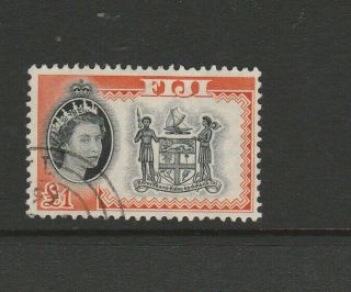 Fiji 1959/63 Defs £1 Fu Sg 310