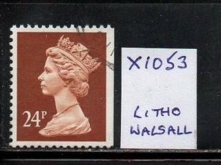Sg X1053 24p Machin - Litho Walsall - Fine