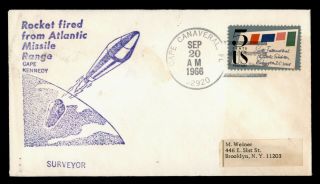 Dr Who 1966 Cape Canaveral Fl Atlantic Missile Range Rocket Fired Space C130658