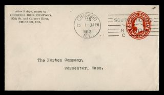 Dr Who 1912 Chicago Il South Sta Stationery Advertising Iroquois Iron Co E56879