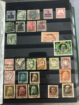 Briefmarken Deutsches Reich,  Bayern With Overprints Saargebiet Nazi Stamps