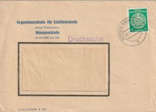 1960 East Germany Cover Sent From Rostock/warnemunde