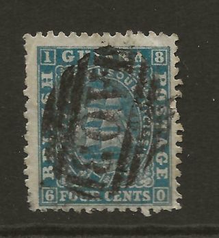 British Guiana 1862 - 5 Qv Sg61 4c Blue Pf12.  5 - 13 Fine Example Cat £29