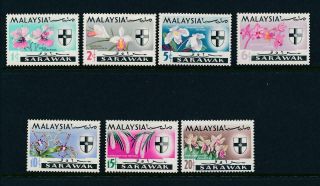 Sarawak 1965 Flowers Sg 212 - 18 Mnh