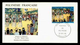 Dr Who 1984 French Polynesia Paintings Art Fdc C127057