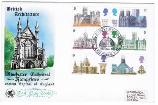 Gb Fdc British Architecture - Cathedrals 1969 Postmark Philatex St Pauls