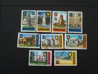 Barbados Stamps Sg 401/03,  405,  407/10,  414 All Gu Issued 1970 Part Set 9 Of 16.